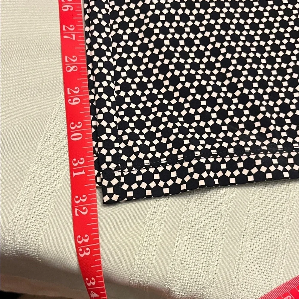 Max Edition Navy and White Geometric Pants size L